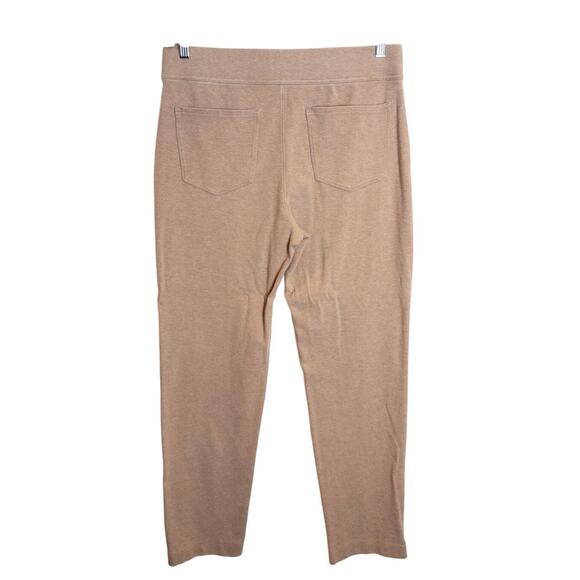 Duluth Trading Co. NoGA Naturale Cotton Slim Leg Oatmeal Tan Pull On Pants Large - Picture 5 of 9